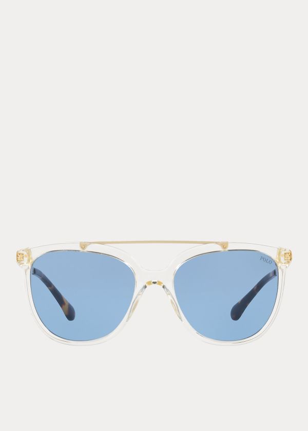 Women's Polo Ralph Lauren Metal-Frame Square Sunglasses | 237409HPR